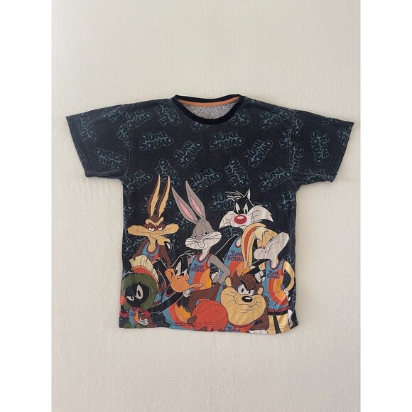 SPACE JAM Looney Tunes Squad ALL OVER Print T-SHIRT Tune SQUAD Men’s Size M - Picture 5 of 5